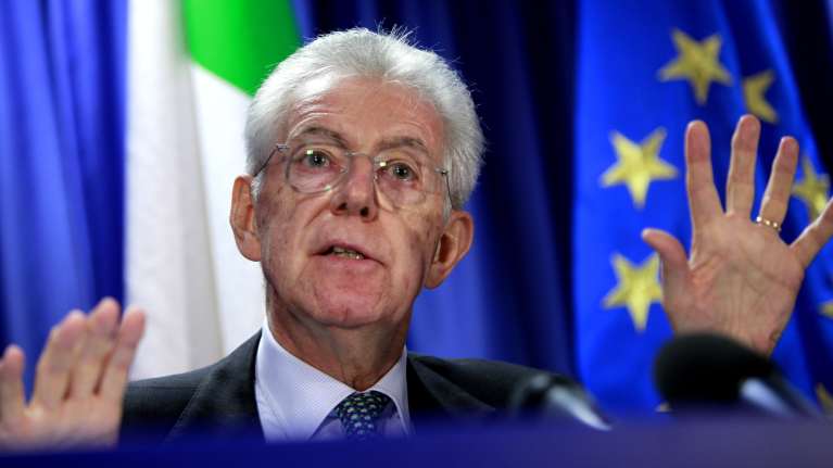 Il primo ministro italiano Mario Monti