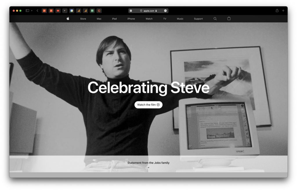 Dieci anni fa, Steve Jobs è morto oggi.  Apple ha fatto bene...