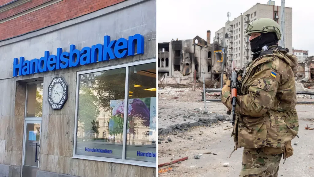 Handelsbanken interrompe le donazioni alla difesa ucraina