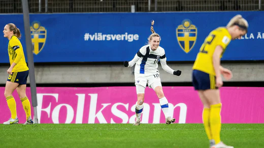 Linda Saleström ha segnato un gol per la Svezia nelle qualificazioni ai Mondiali di Göteborg lo scorso autunno: 