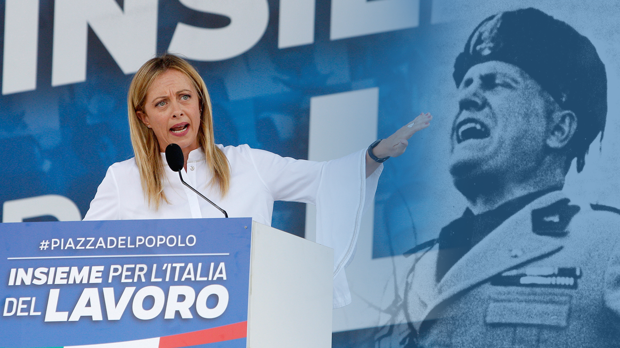 L'erede di Mussolini punta alla vittoria elettorale dell'Italia

