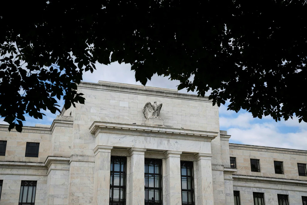 Banca centrale della Federal Reserve a Washington, DC, Stati Uniti.