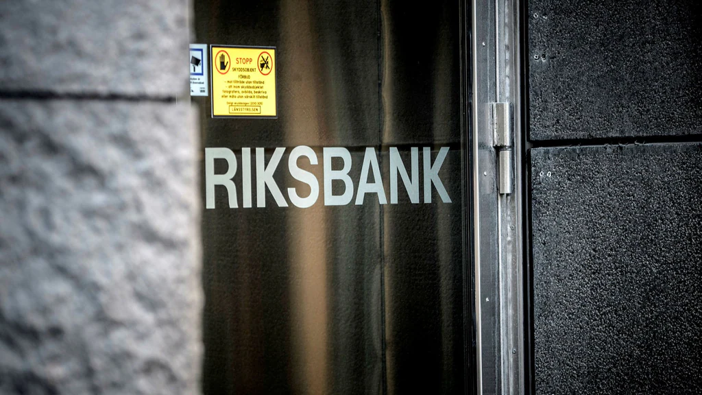 La Riksbank svedese a Stoccolma.