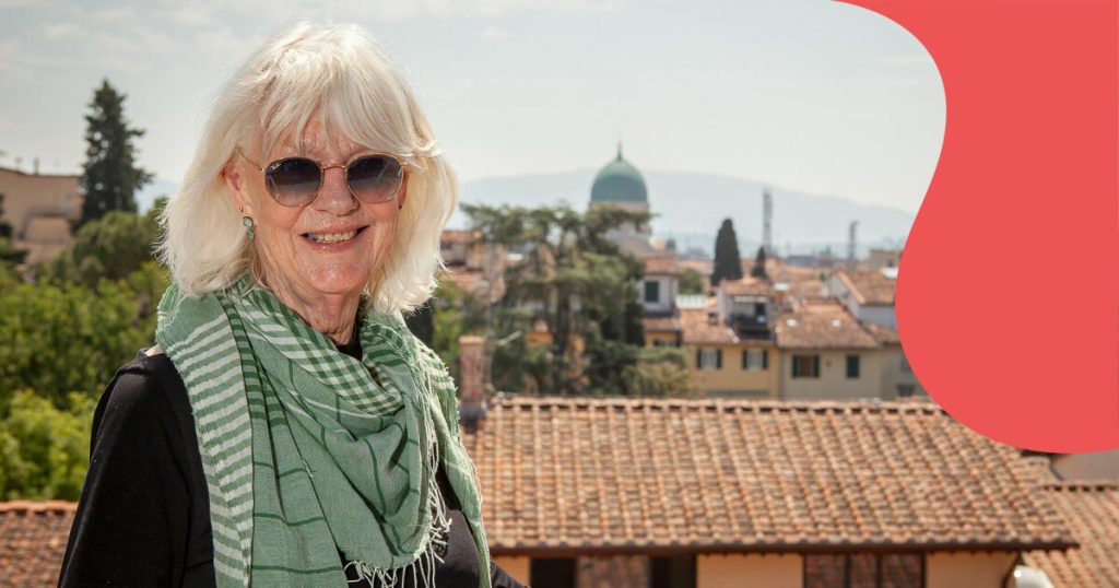Agneta si è trasferita in Italia e lavora come guida a Firenze