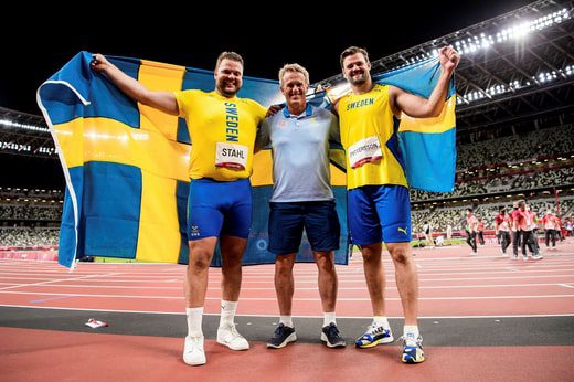 Daniel Stoll, Vestin Hafstenson e Simon Petersson al vertice delle loro collaborazioni per medaglie d'oro e d'argento ai Giochi Olimpici di Tokyo.