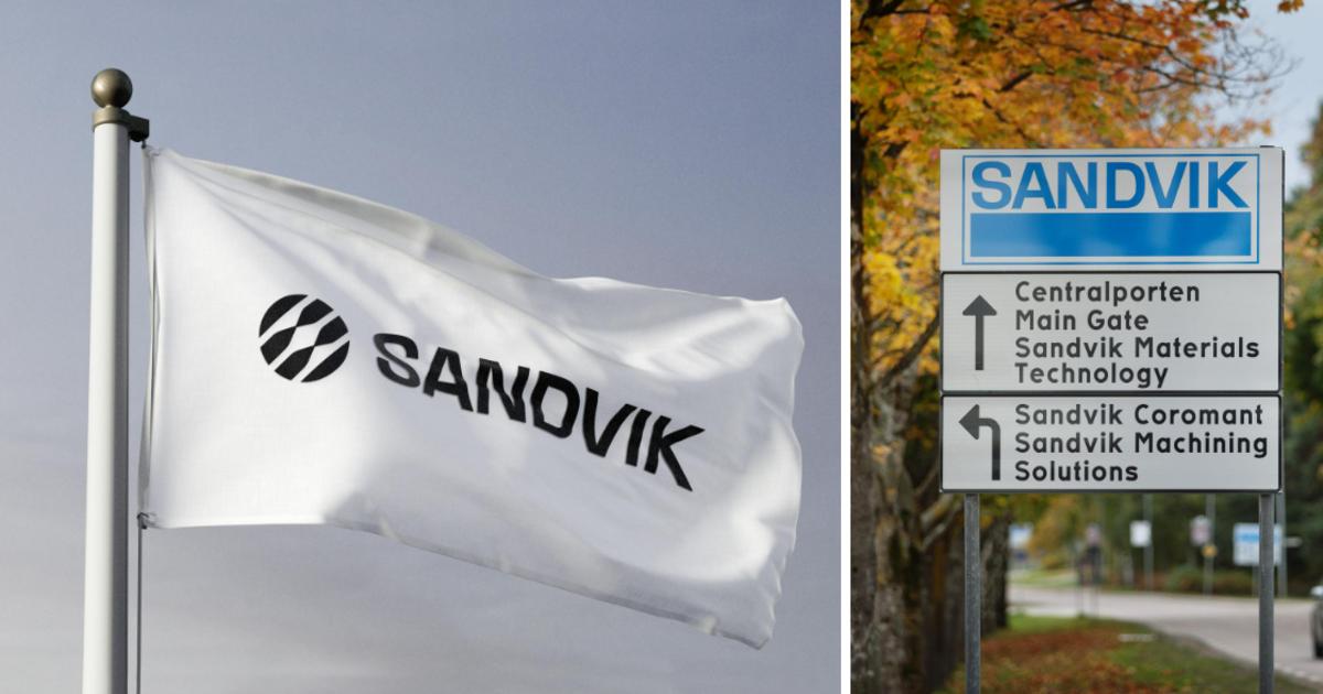 Ovviamente, il logo di Sandvik dovrebbe essere in bianco e nero: Arbetarbladet

