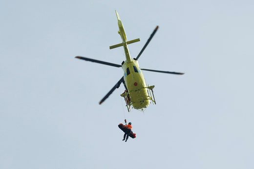 Christoph Innerhofer è stato portato in ospedale in elicottero.