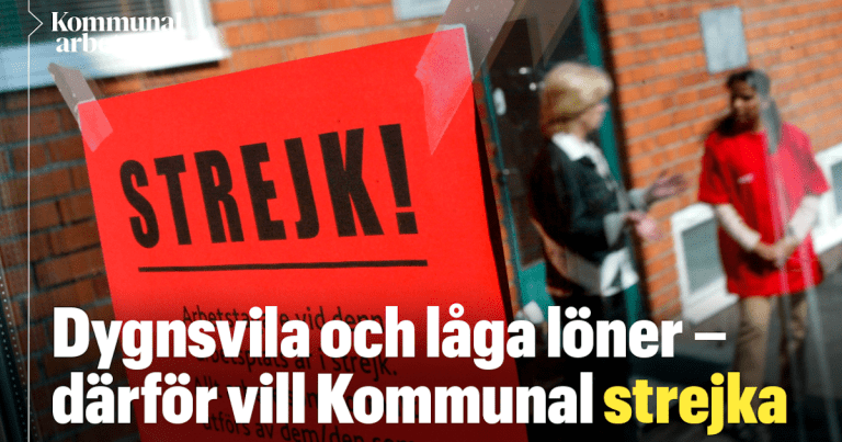 Riposo e salario 24 ore su 24: ecco perché Kommunalar è pronto a scioperare – Kommunalarbetaren