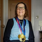 Elsa Yogi, 74 anni, corre per la 41esima volta sul percorso di Göteborg