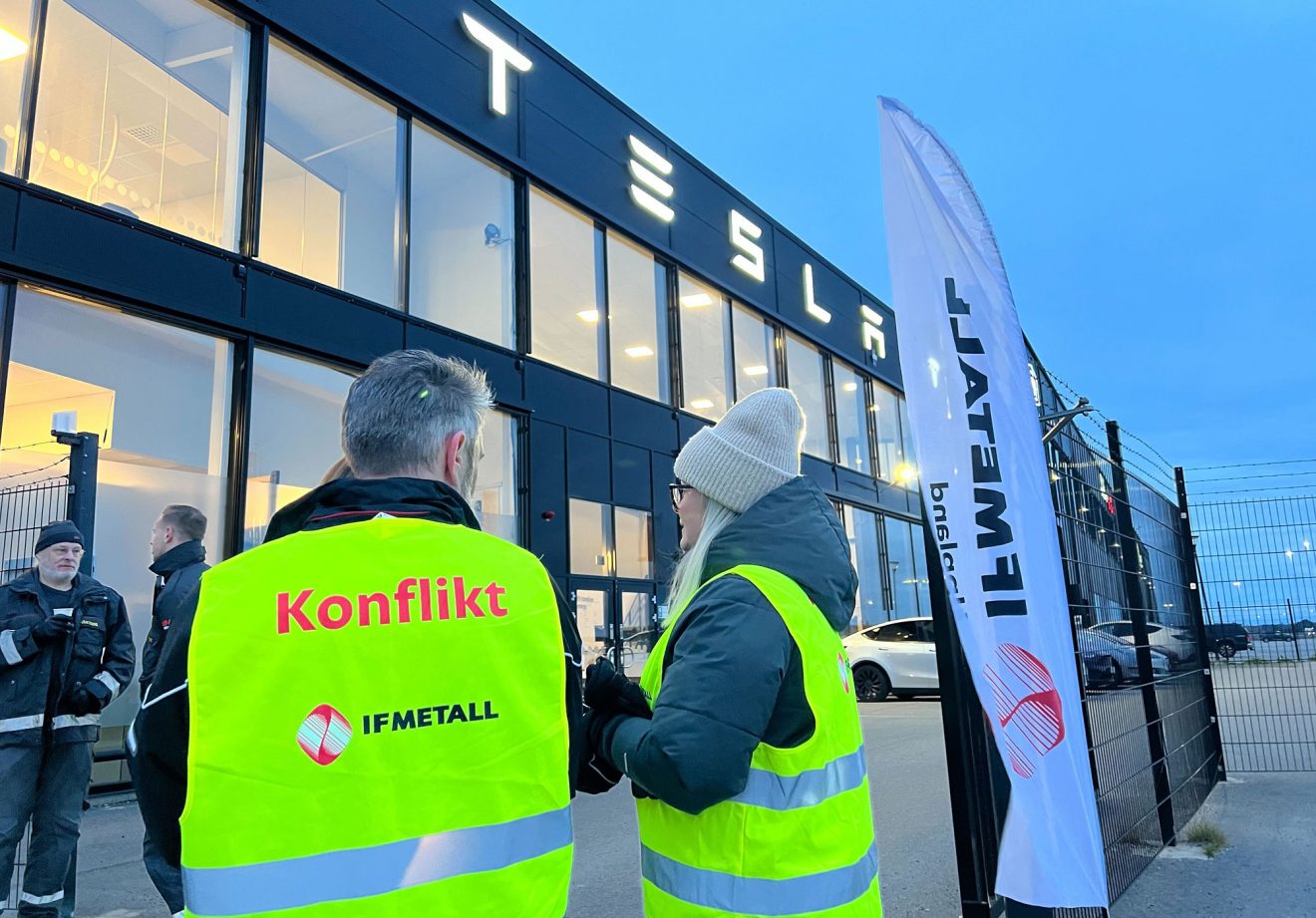 A Uppsala c'è uno dei laboratori Tesla dove IF Metall ha scioperato.