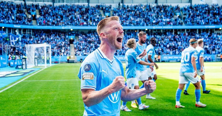 Calcio: il Malmö FF batte l'Halmstads BK – il primo gol di Christiansen in un anno