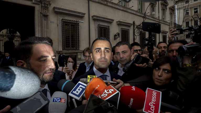 Luigi Di Maio ha parlato ai media dopo il Consiglio dei Ministri di martedì sera a Roma 