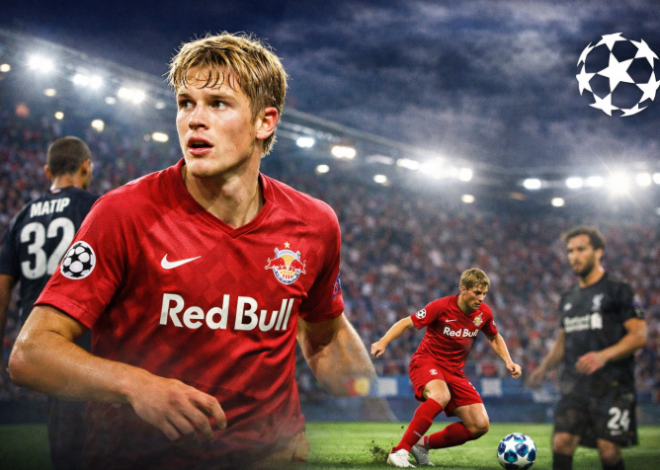 John Mellberg ha fatto il suo debutto in Champions League con l'RB Salisburgo