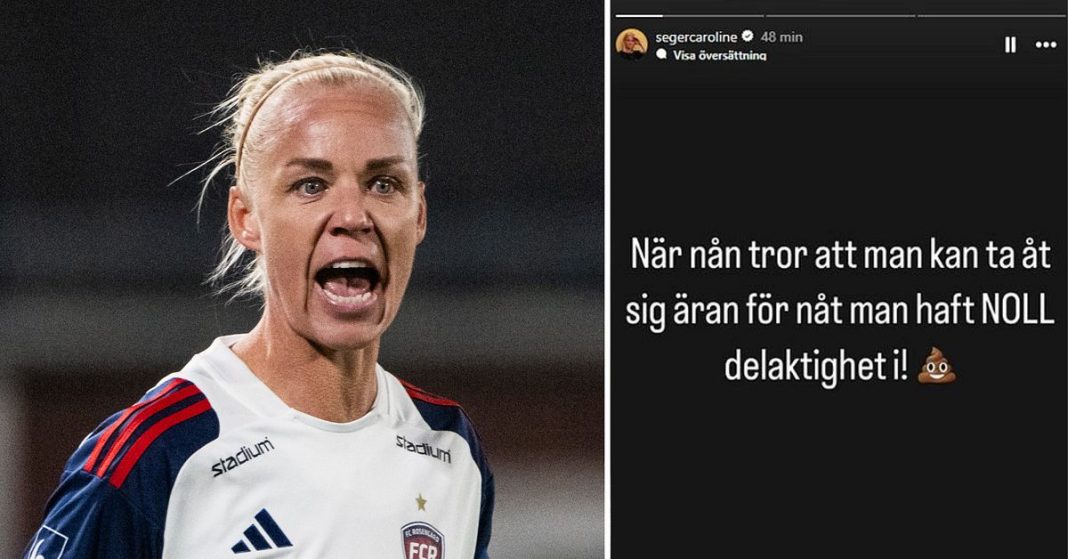 Calcio: Caroline Seager attacca il direttore sportivo Roger Palmgren: “Partecipazione zero”

