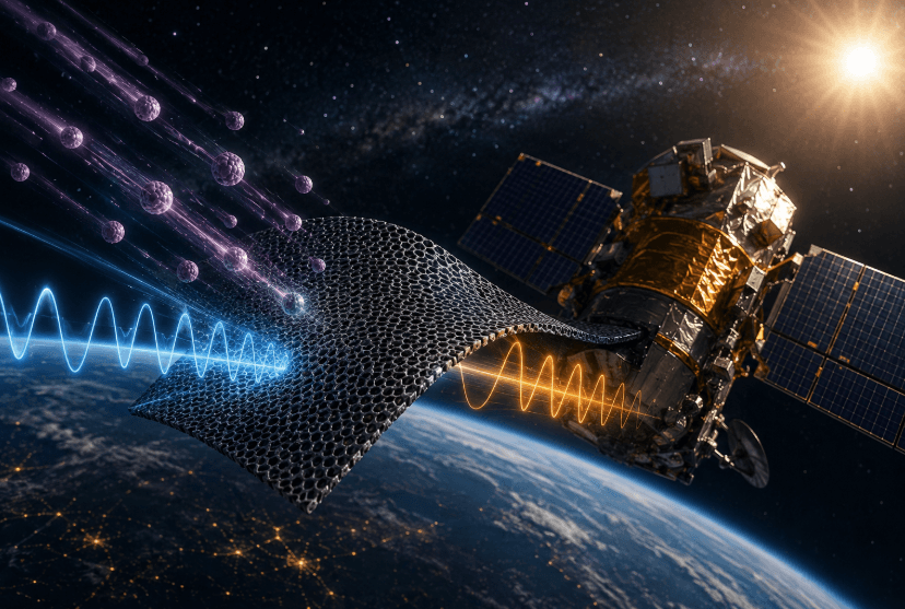 Un film ultrasottile potrebbe proteggere i sistemi spaziali da neutroni e interferenze elettromagnetiche