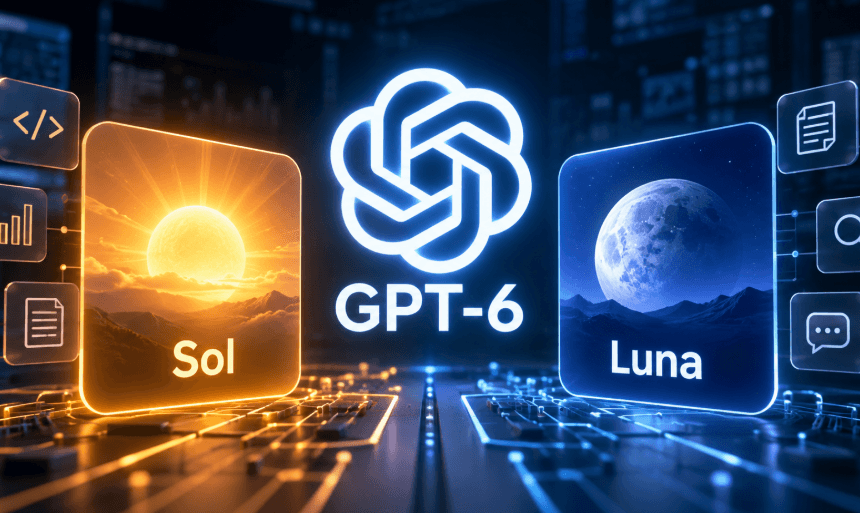 OpenAI amplia GPT-6 con Sol e Luna: costi dimezzati e meno errori