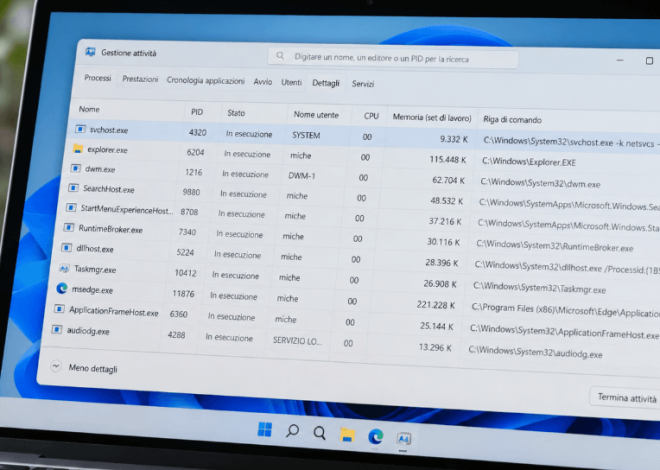Windows 11, come identificare i processi sconosciuti con Gestione attività
